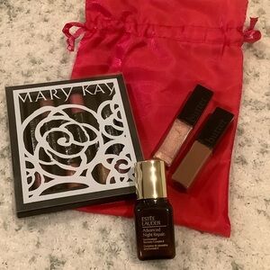 Make Up Sample Bundle Mary Kay & Butter Lip Gloss sets Estee Lauder Night Repair
